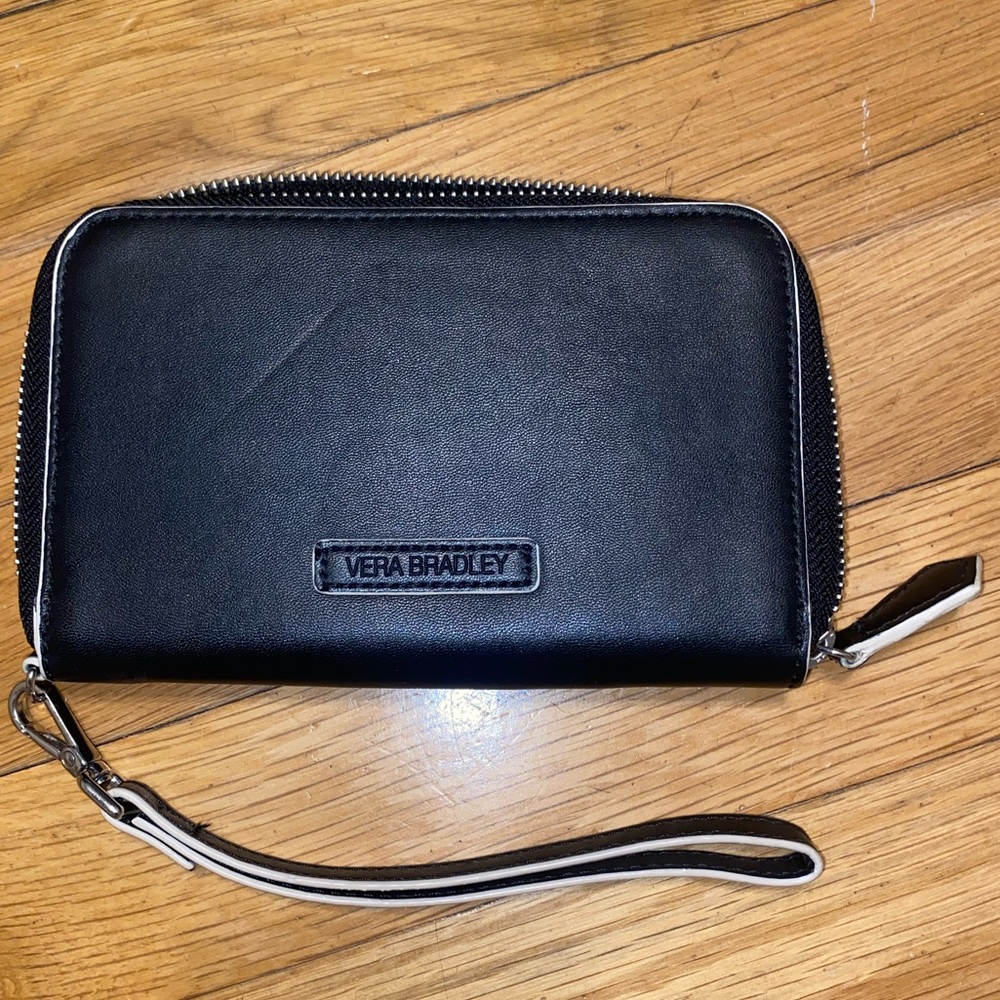 Black Vera Bradley Wristlet, Some Imperfections on Exterior